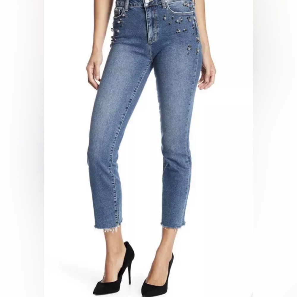 Paige Jacqueline Straight Pearl Stretch Jeans